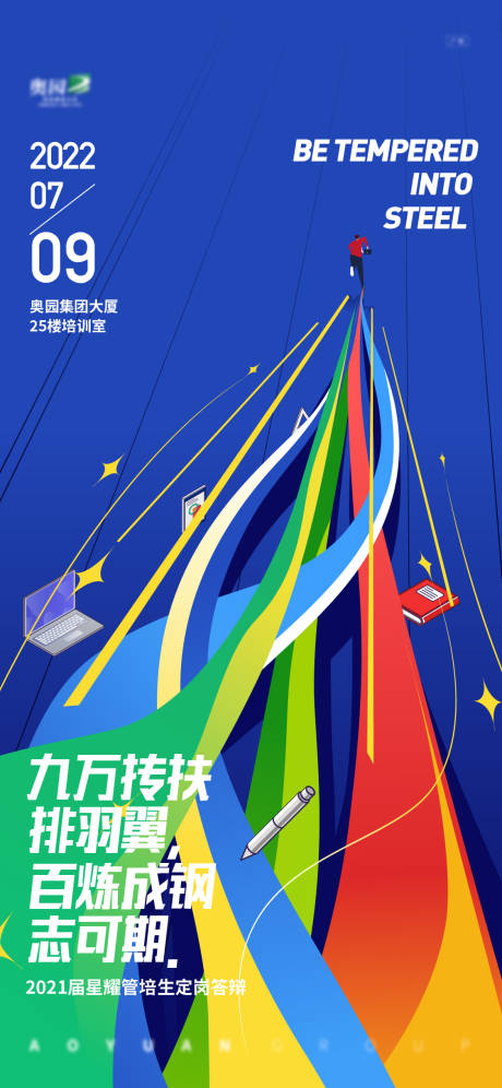 源文件下载【管培生定岗答辩海报】编号：33720032026381859