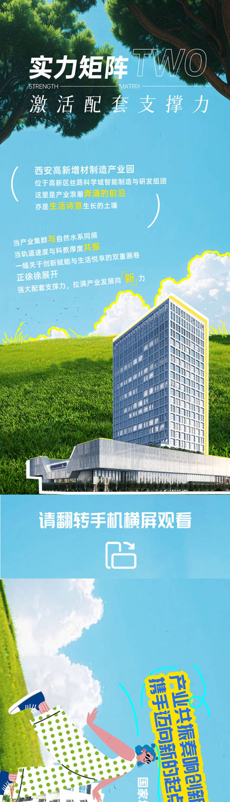 源文件下载【产业园建筑空间配套长图】编号：38890031753358567