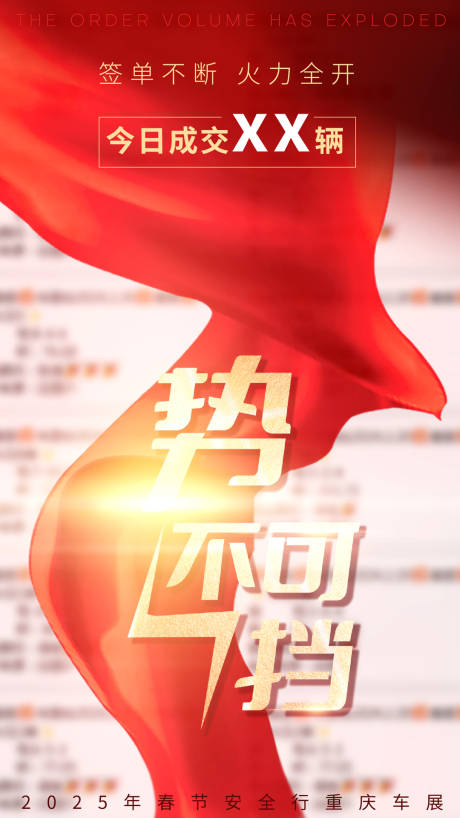 源文件下载【业绩势不可挡海报】编号：60510032057305235