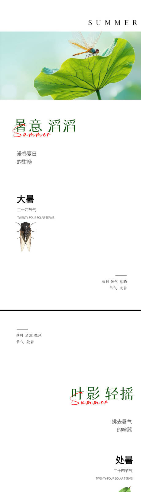 源文件下载【大暑节气海报】编号：35940031848755403