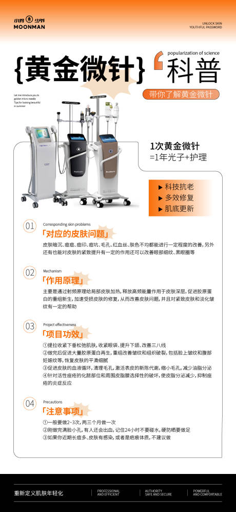 源文件下载【医美黄金微针科普海报】编号：14510032080662177