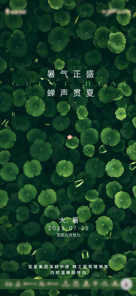 源文件下载【大暑节气海报】编号：17070032048486013