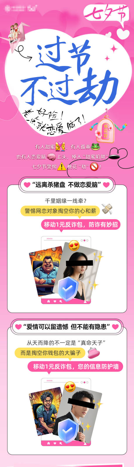 源文件下載【情人節520七夕公眾號反詐專題長圖】編號：86350031836883251