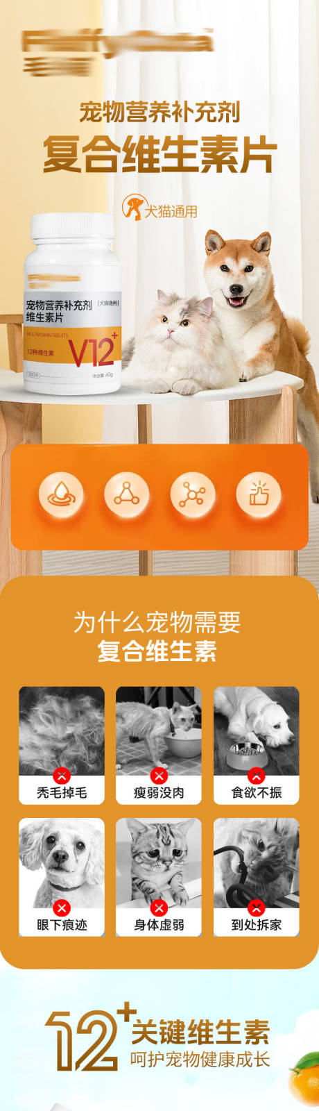 源文件下载【宠物复合维生素片详情页 】编号：67680031790198582