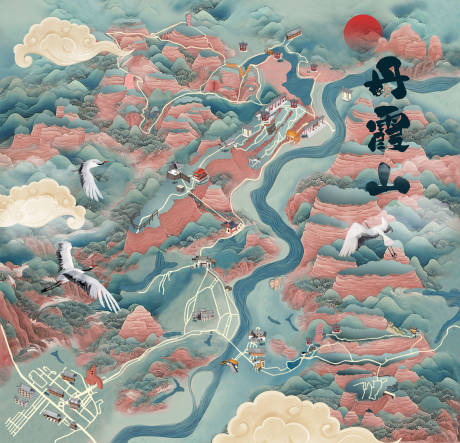 源文件下載【地圖路線圖海報】編號：73900032031187240
