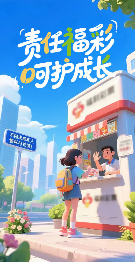 福彩保护未成年人海报