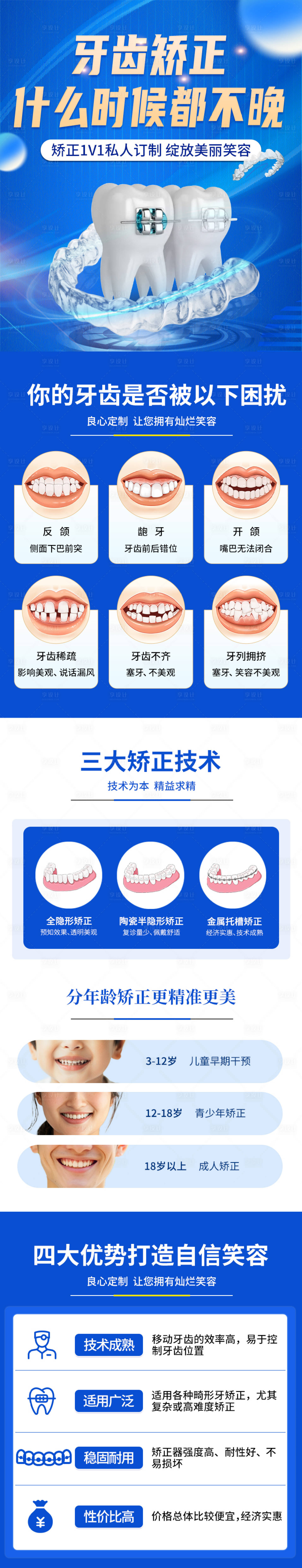 源文件下載【享設計】搜索編號：88060032049472427【牙齒矯正長圖】