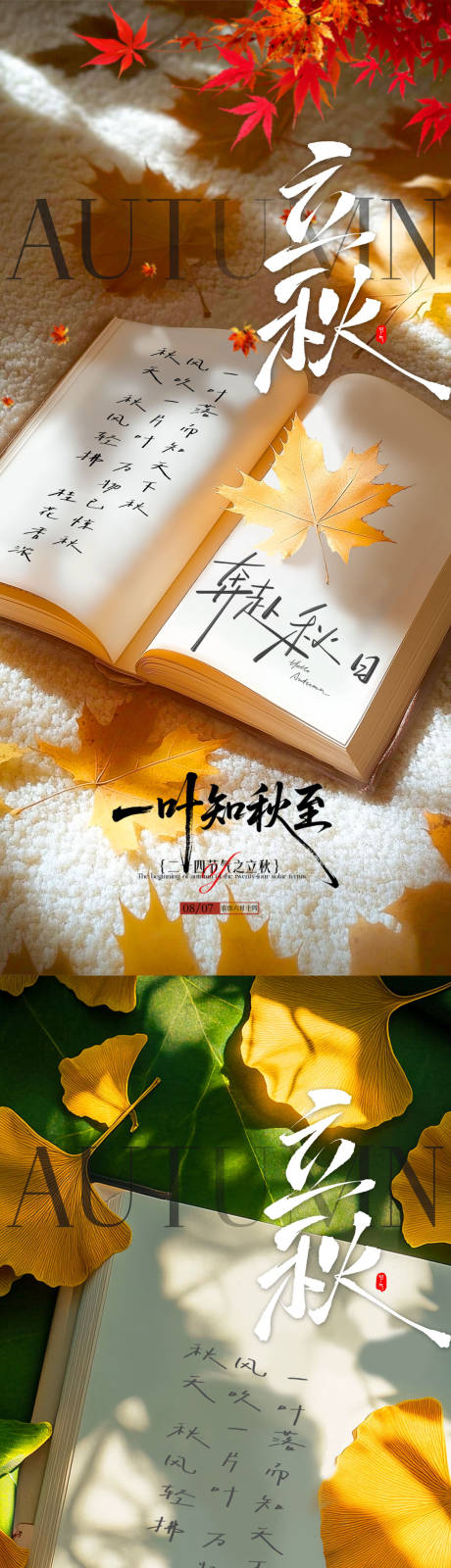 源文件下載【享設計】搜索編號：61870032274089943【立秋綠植節氣系列海報】