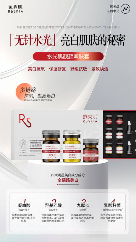 源文件下载【享设计】搜索编号：96170032646922352【护肤品海报设计】