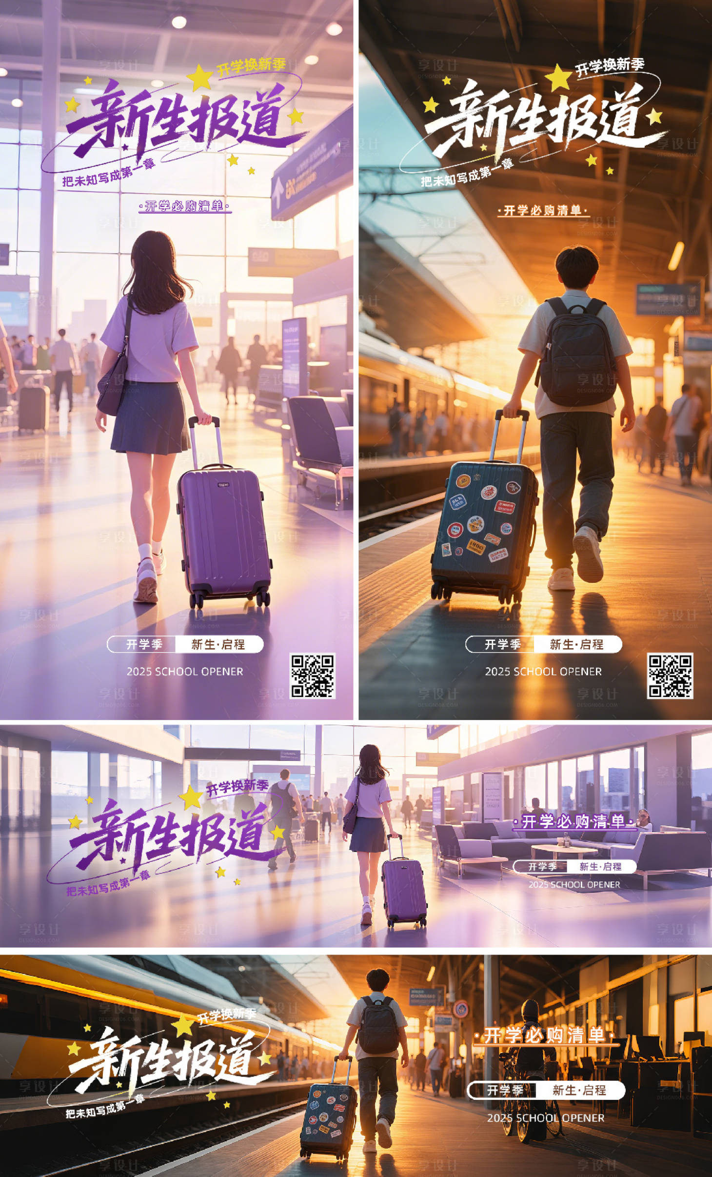 源文件下载【享设计】搜索编号：13220032603998508【开学季系列海报01】