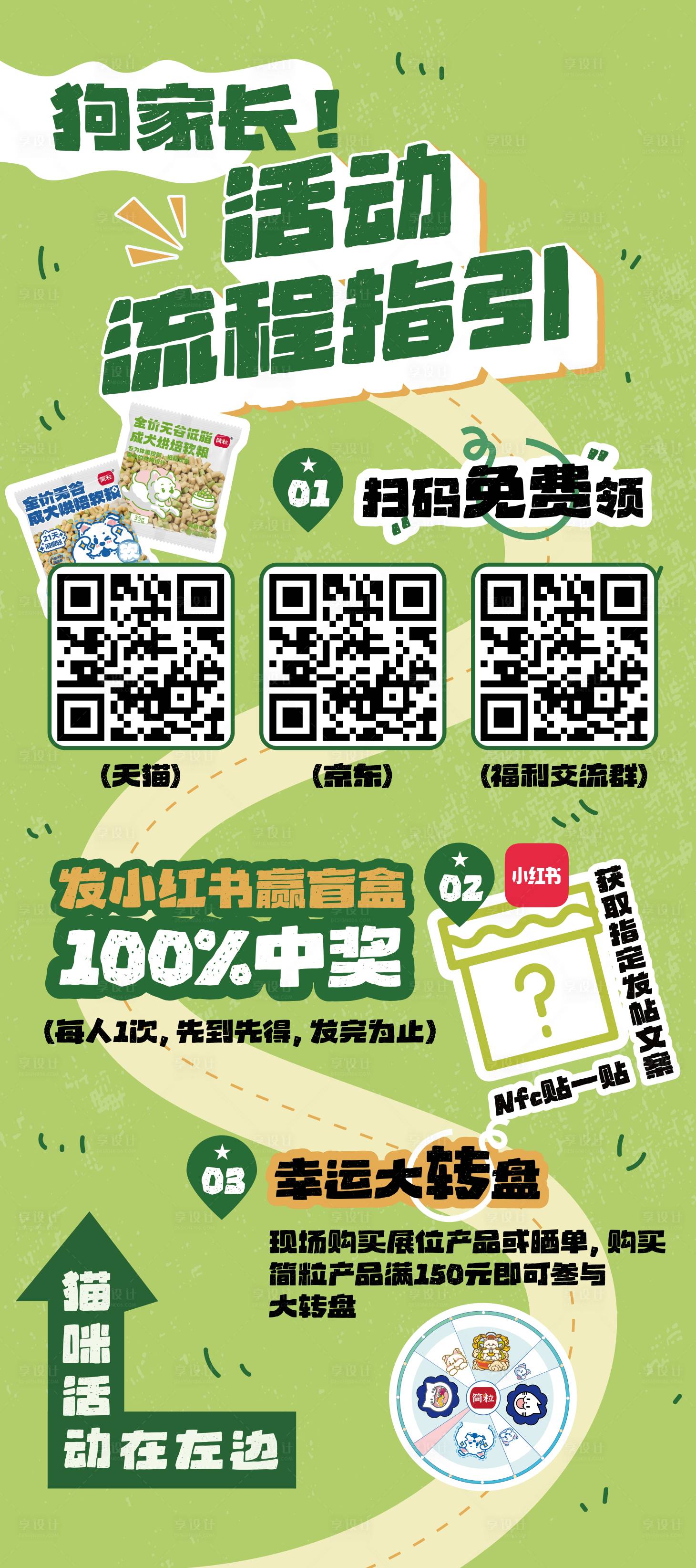 源文件下载【享设计】搜索编号：30280032568935759【流程指引扫码展架易拉宝】