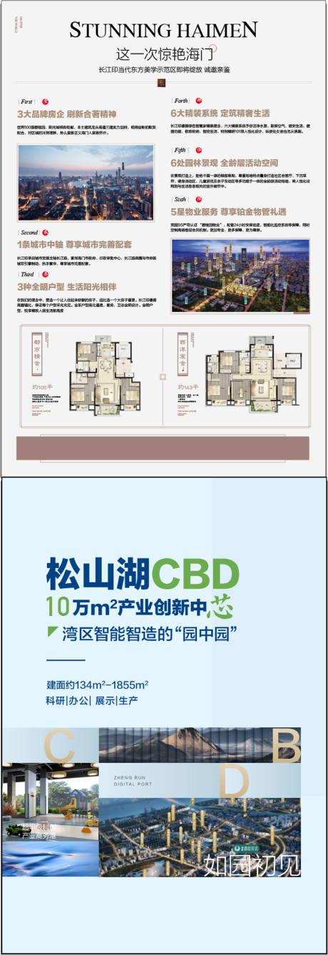 源文件下載【享設(shè)計】搜索編號：57530032385728379【地產(chǎn)盛大開盤拓展單張背面戶型配套解釋】