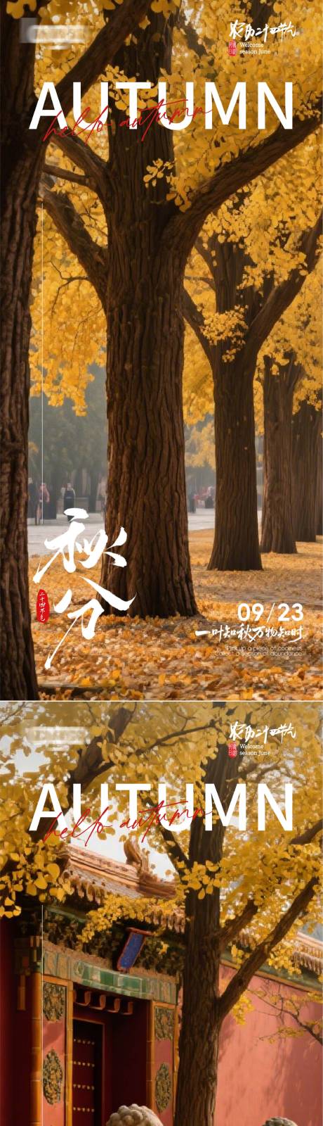 源文件下載【享設計】搜索編號：34480032651742279【秋分節氣系列海報】