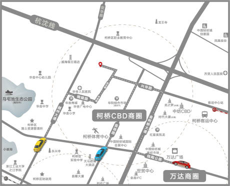 源文件下载【享设计】搜索编号：44390032351307844【地产区位图】
