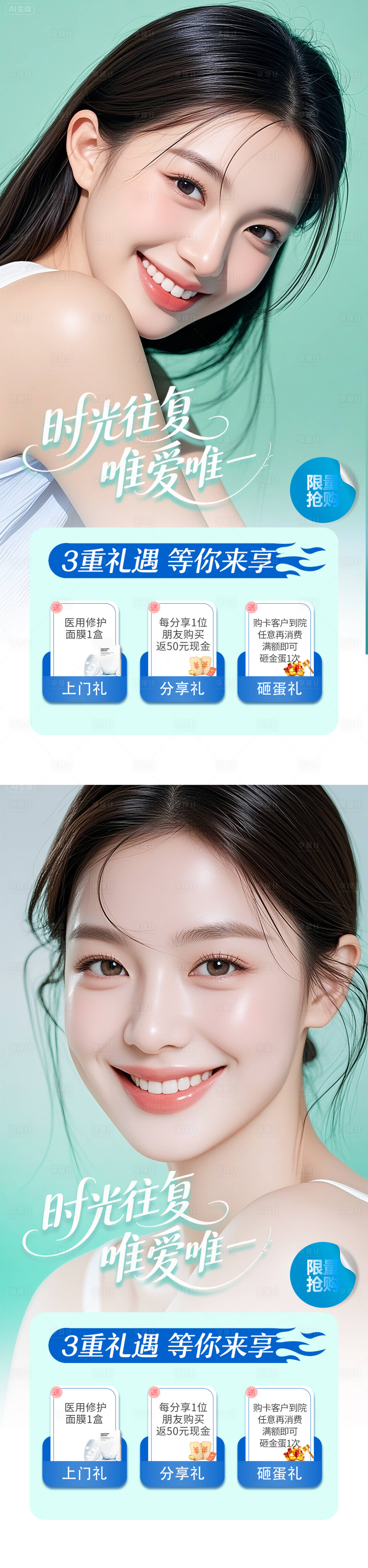 源文件下载【享设计】搜索编号：73300032607545817【医美活动海报】