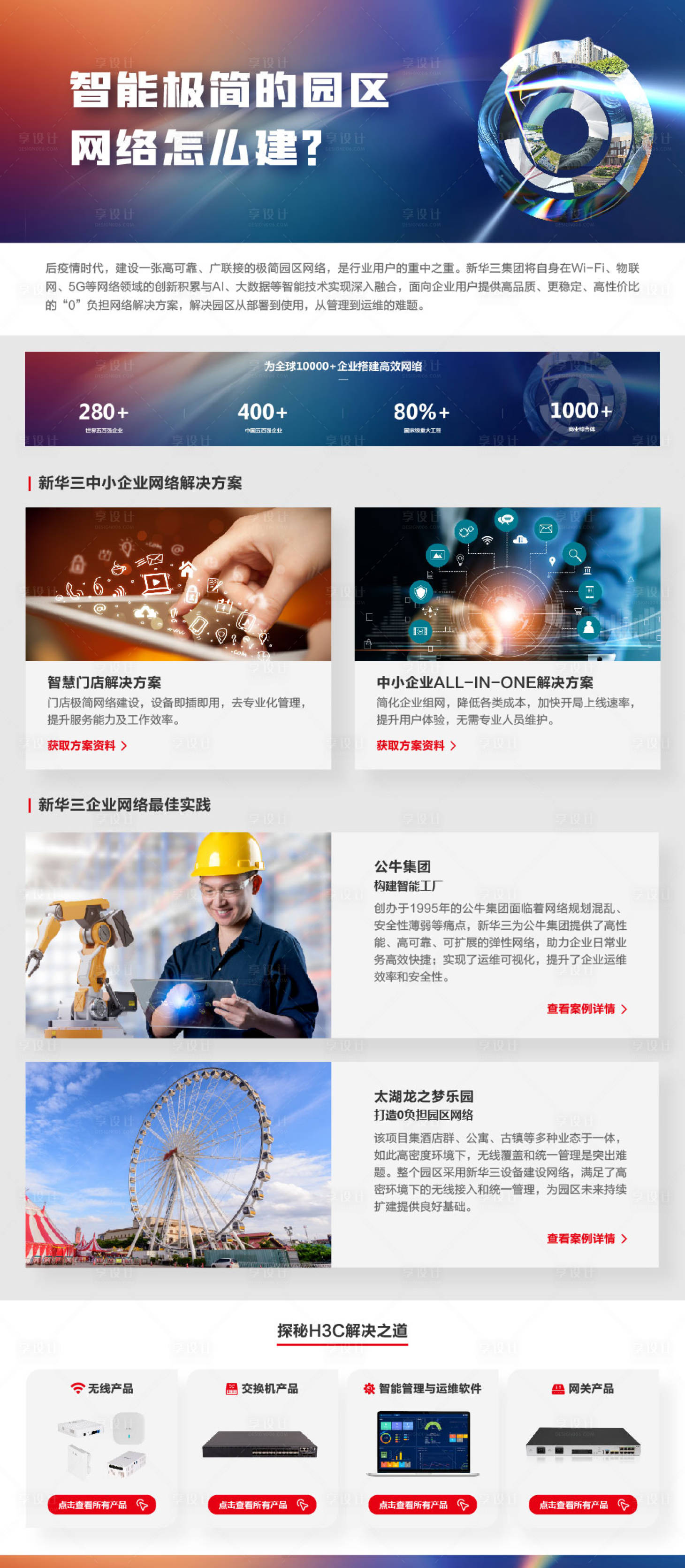 源文件下載【享設計】搜索編號：90940032344826643【智能園區網頁設計】