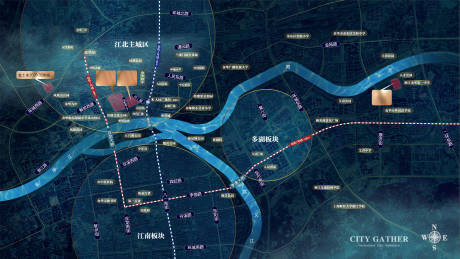 地产金华区位图