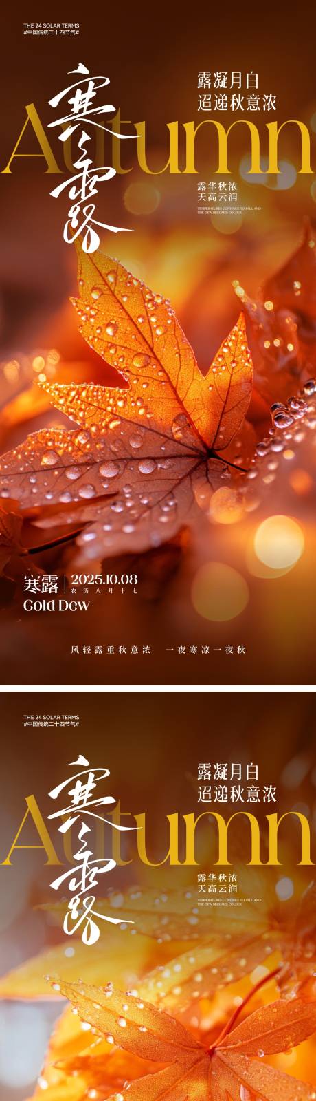 源文件下載【享設計】搜索編號：12080032780479438【寒露節氣海報】
