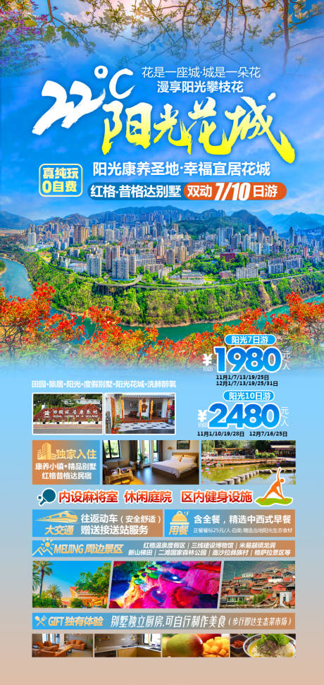 源文件下载【享设计】搜索编号：93100032719021942【西昌康养攀枝花康养旅游海报】