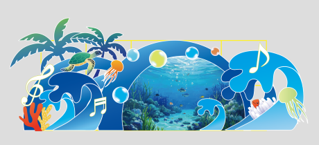 源文件下載【享設計】搜索編號：60020032453779620【海洋主題舞臺背景】