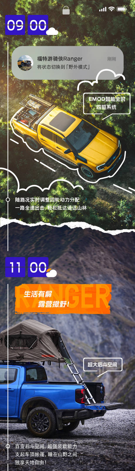 源文件下載【享設計】搜索編號：60130032769957761【越野的一天長圖】