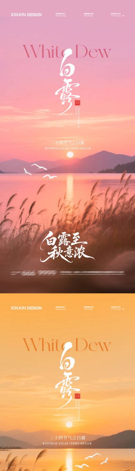 源文件下载【享设计】搜索编号：26250032699736027【地产白露芦苇意境摄影海报】