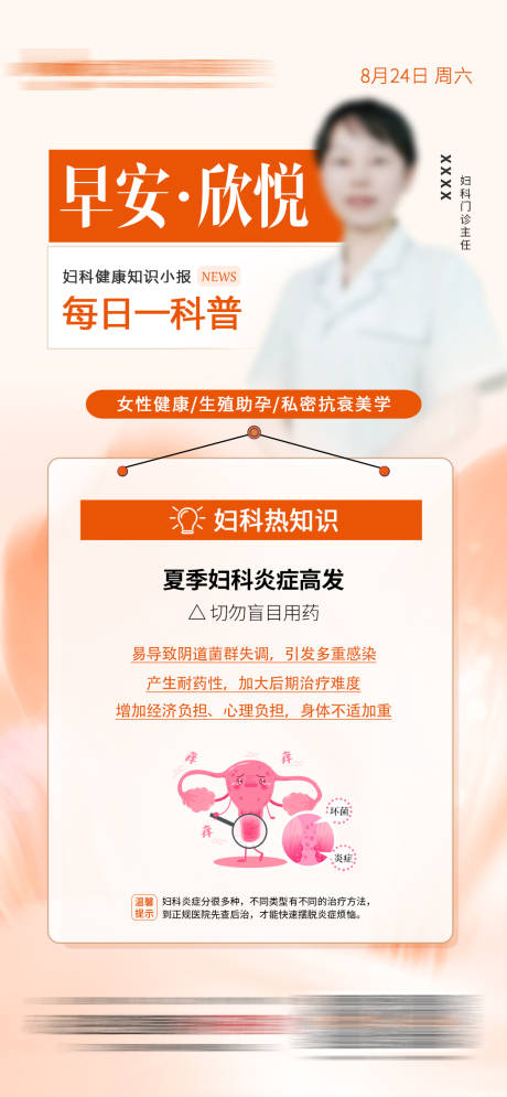 源文件下载【享设计】搜索编号：42340032391021740【妇科私密早安图】