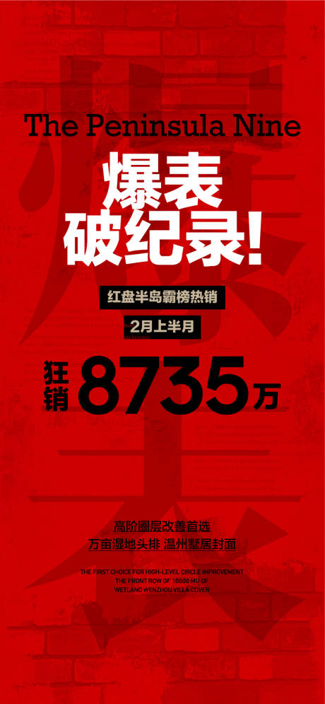 源文件下載【爆表破紀錄紅盤熱銷人氣成交海報】編號：64750032295079008