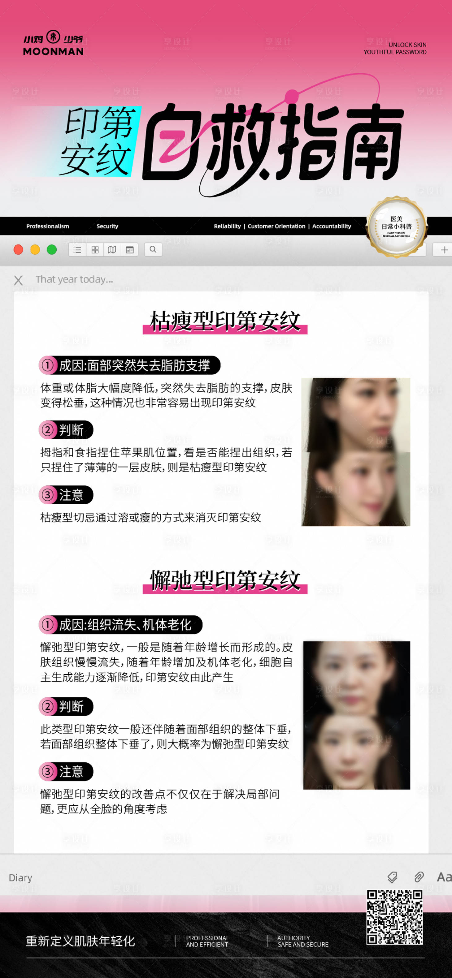 源文件下载【享设计】搜索编号：53840032277695744【医美印第安纹科普】