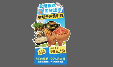 源文件下载【享设计】搜索编号：53900032366249744【鲜切黄牛肉kt板】