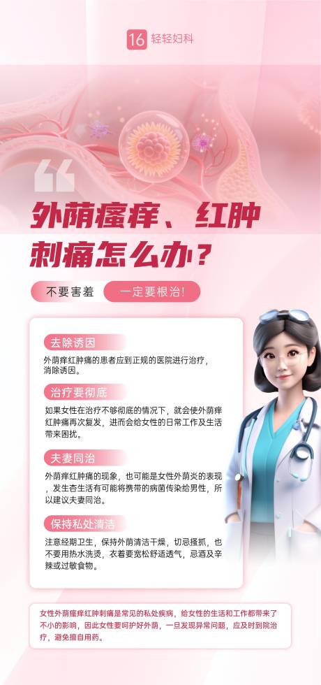 源文件下載【享設計】搜索編號：72700032735163569【婦科外陰問題海波】