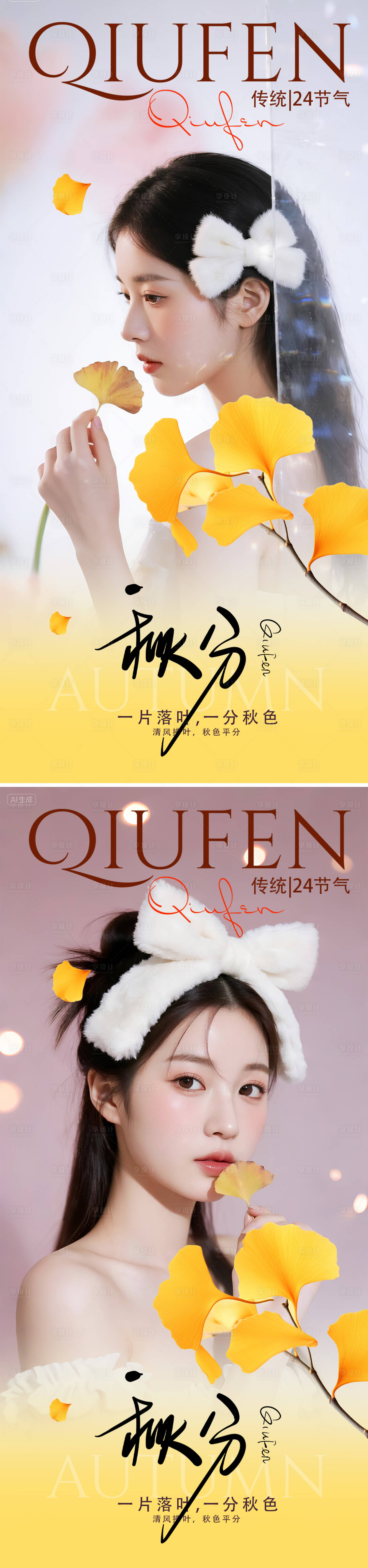 源文件下载【享设计】搜索编号：60960032349488799【秋分节气海报】
