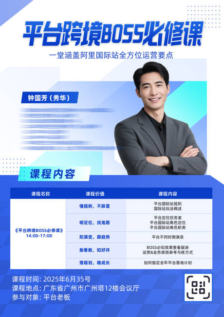 源文件下载【享设计】搜索编号：48220032311076566【商务运营外贸讲师课程长图】