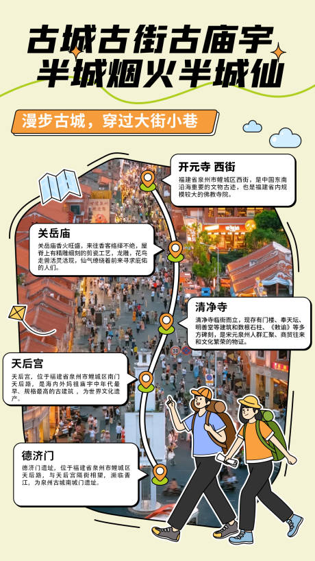 源文件下載【享設計】搜索編號：10080032665501319【泉州半城煙火半城仙一日游】