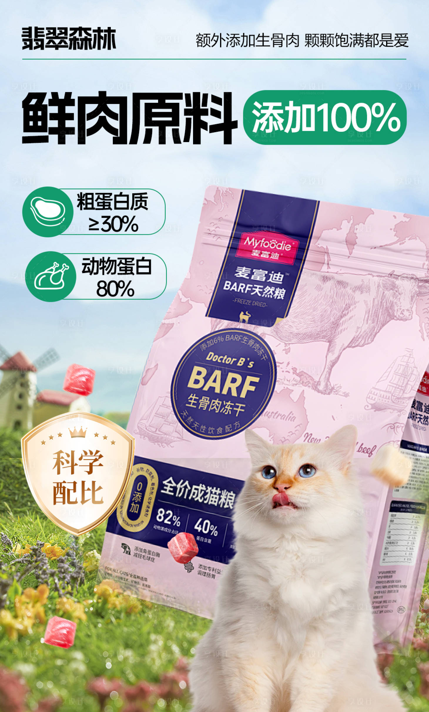 源文件下载【享设计】搜索编号：27570032299734263【猫粮】