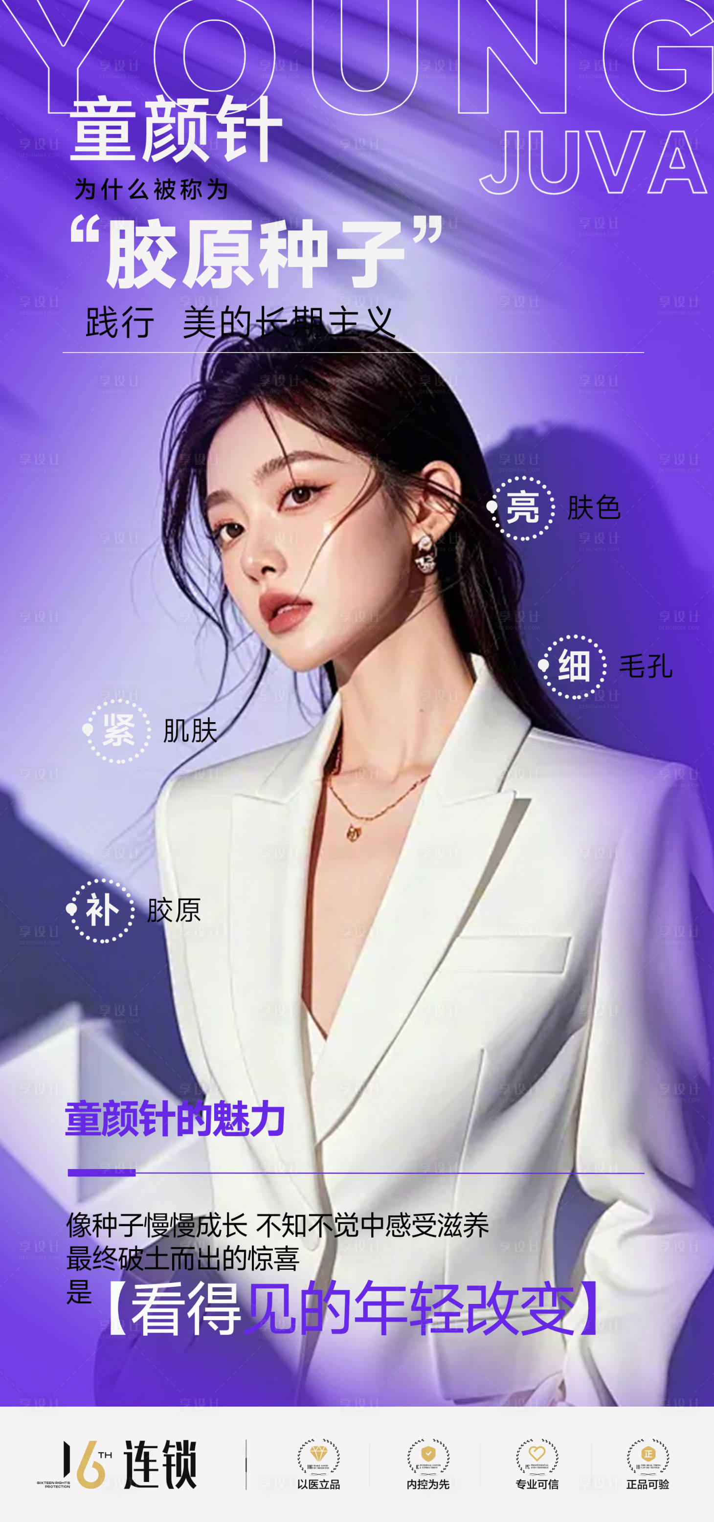 源文件下载【享设计】搜索编号：56860032798531211【童颜针医美促销海报】