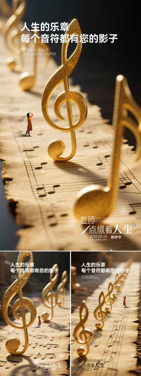 源文件下载【享设计】搜索编号：95000032817393036【教师节创意海报】