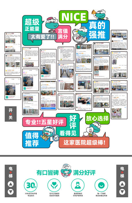 医院好评墙