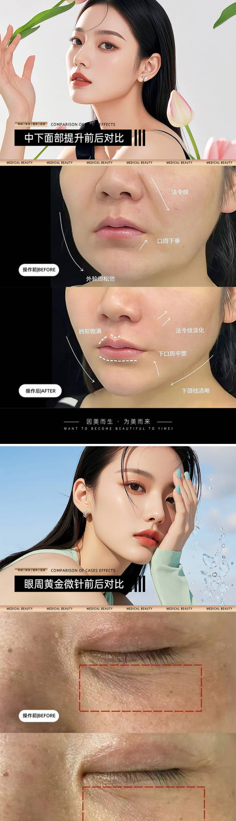 源文件下载【享设计】搜索编号：51920032590539869【医美案例对比模板】