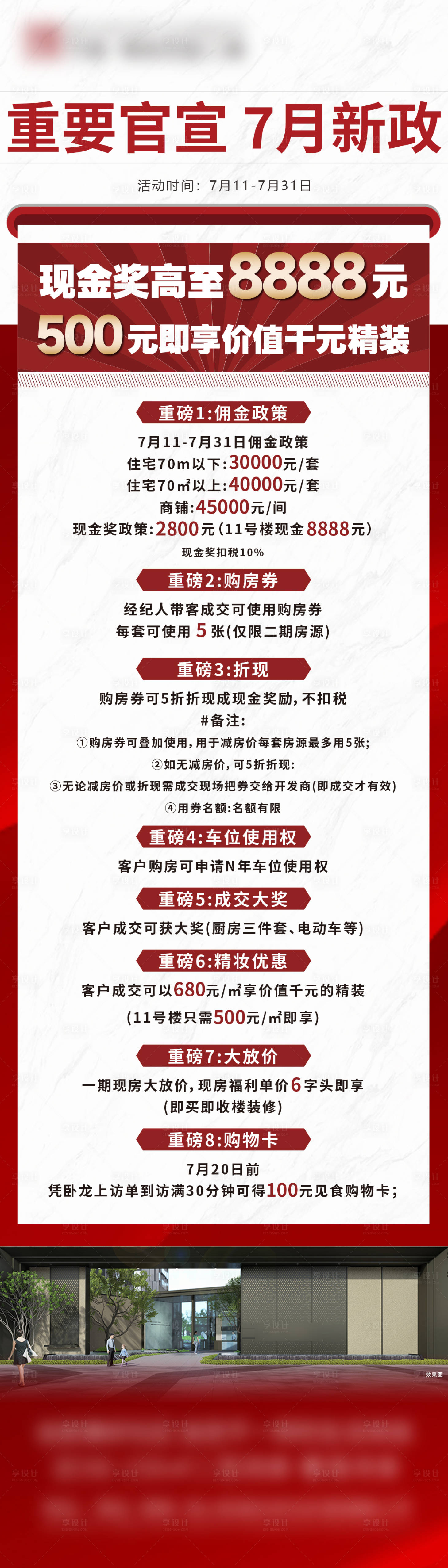 源文件下载【享设计】搜索编号：28840032275416649【地产销售利好政策长图】