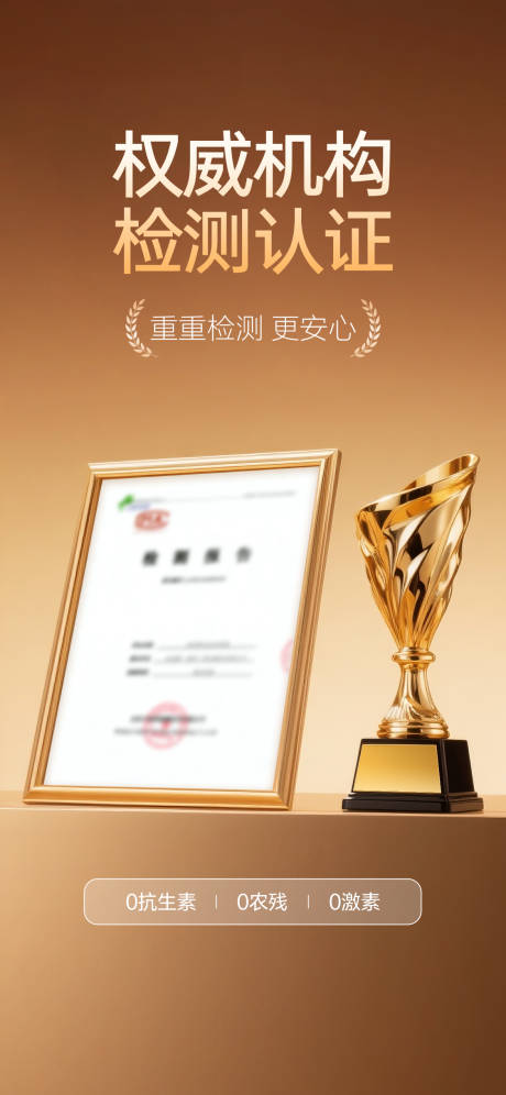 源文件下载【享设计】搜索编号：32190032305653667【检测证书专利权威认证资质认证海报】