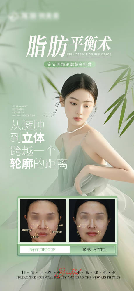 源文件下载【医美脂肪平衡V脸宣传海报】编号：55830032317159242