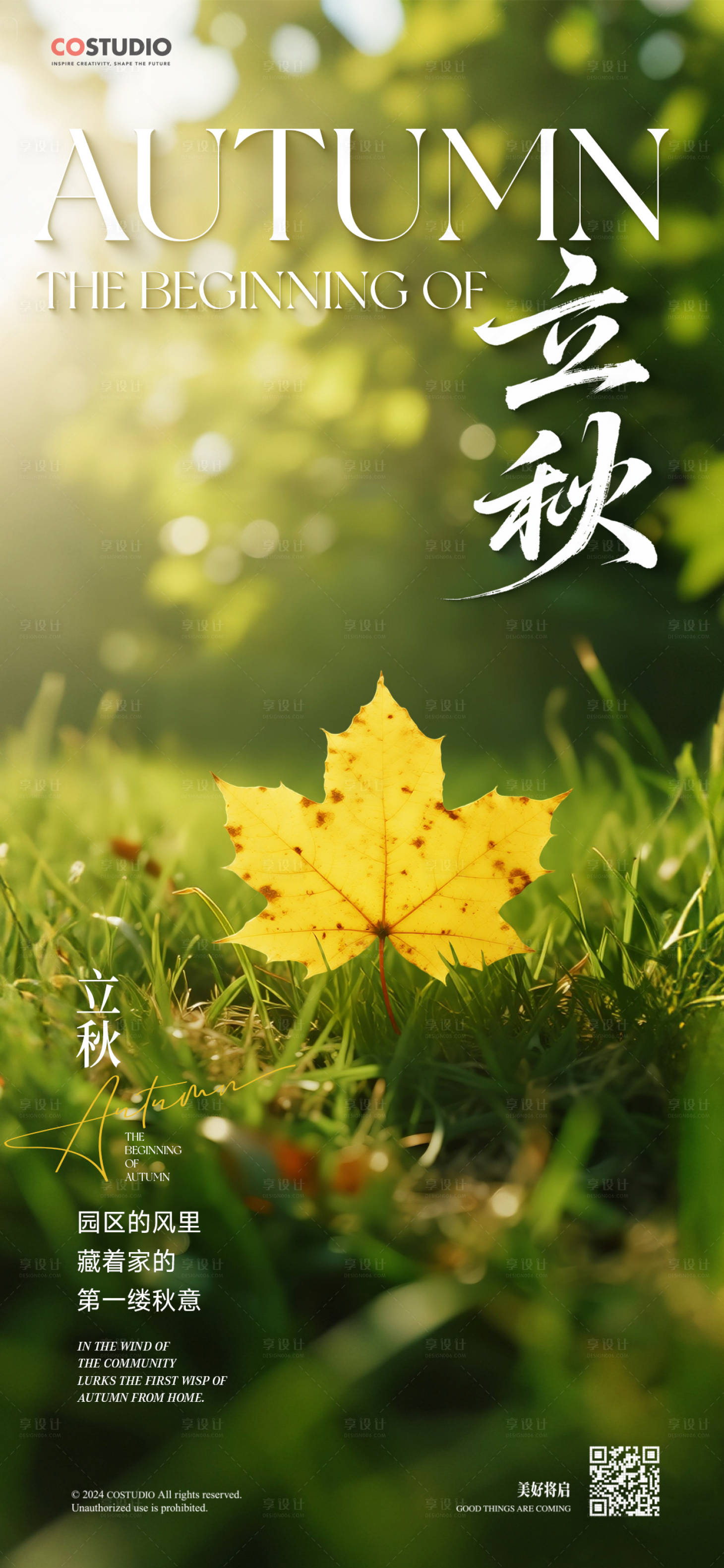 源文件下载【立秋节气系列海报】编号：46020032309701338