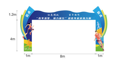 源文件下载【享设计】搜索编号：61530032311062167【马拉松龙门架拱门】