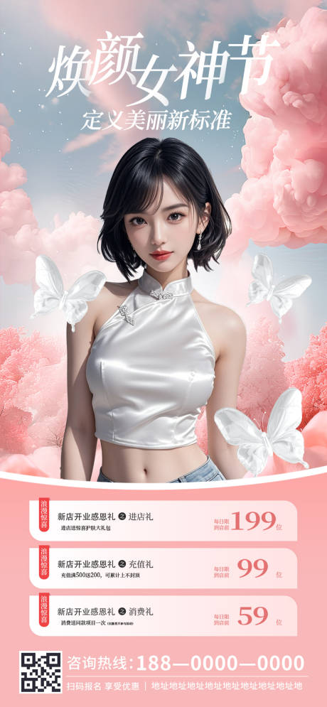 源文件下載【享設計】搜索編號：45580032405059704【醫美美容美業項目促銷海報】
