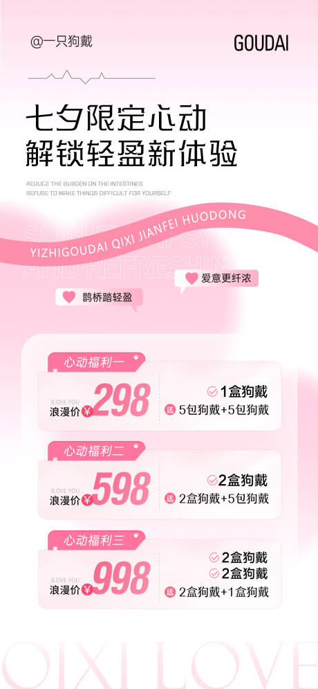 源文件下載【享設(shè)計】搜索編號：70770032614332229【微商醫(yī)美七夕情人節(jié)520減肥活動套餐】