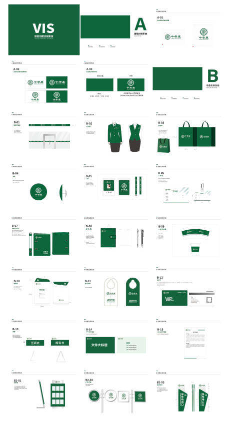 绿色VIS视觉系统手册样机设计