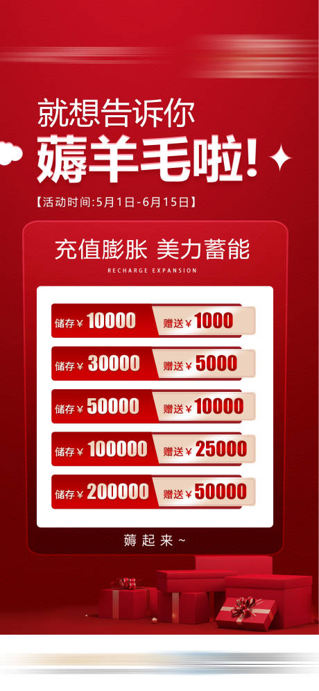 源文件下载【享设计】搜索编号：87060032568684451【医美充值活动海报】