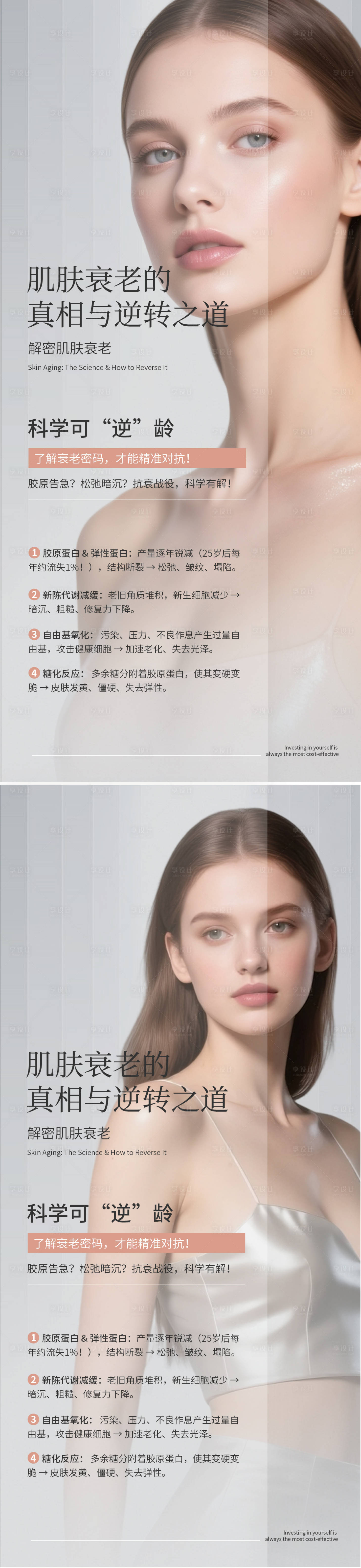 源文件下载【享设计】搜索编号：51350032337447819【医美科普系列海报】