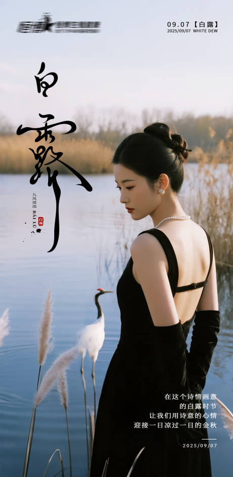 源文件下载【享设计】搜索编号：43070032796127073【医美私密美业白露节气海报】